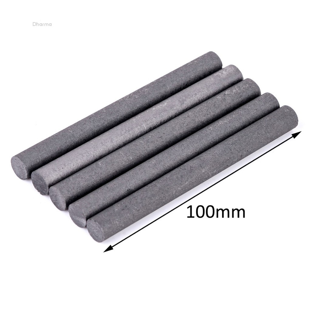 5 Que xi lanh điện cực than chì 99.99% màu đen 100x10mm