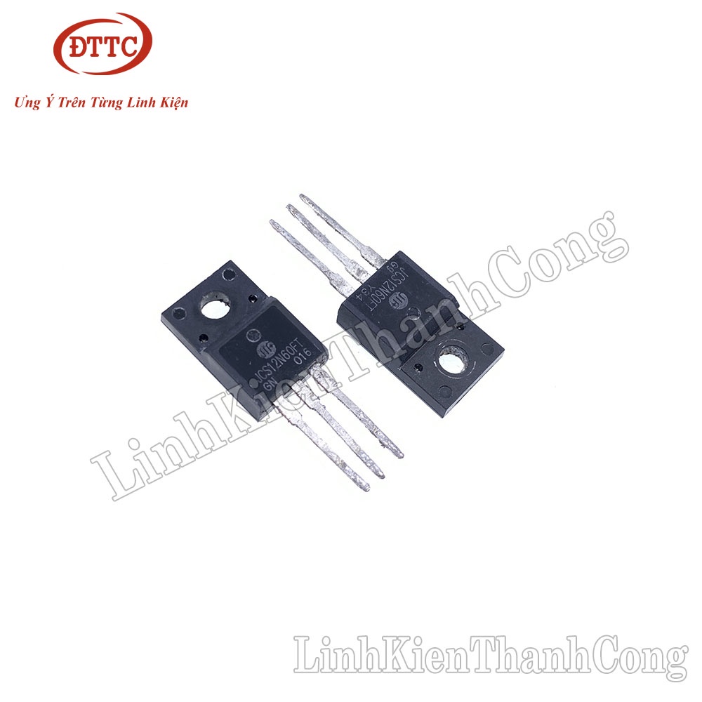 12N60 MOSFET N-CH 12A 600V TO220F (Tháo Máy)