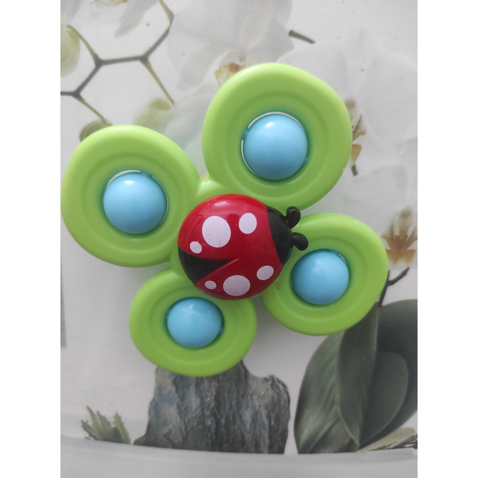 Đồ chơi con quay spinner hình bọ rùa 4 cánh vui nhộn cho bé, nhựa ABS an toàn