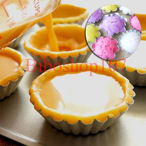 Khuôn bánh tart viền hoa bằng nhôm