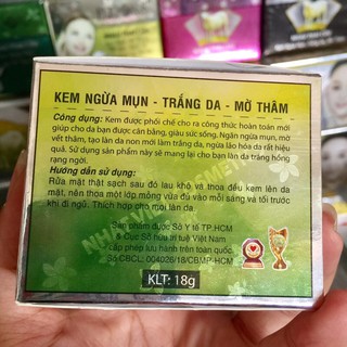 Kem Erons Ngừa Mụn - Trắng Da - Mờ Thâm