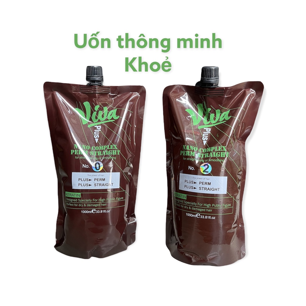 [Hàng cao cấp ] Thuốc uốn duỗi VIVA Hydro Acid,không cần canh mềm hóa,để quên không lo cháy tóc,uốn sóng căng bóng mềm