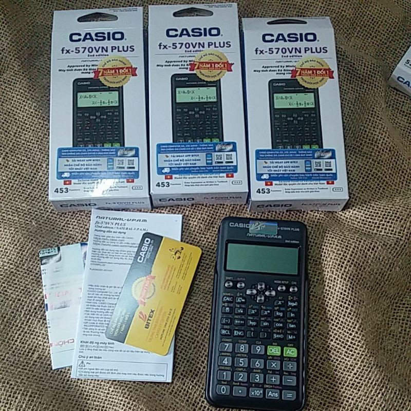 Máy tính Casio FX-570VN Plus New (2nd Edition) dành cho học sinh cấp 2, cấp 3 có thể mang vào phòng thi