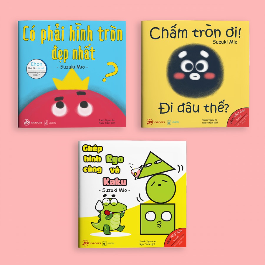 Sách Ehon hình khối cho bé 0 6 tuổi ( set 3 cuốn )