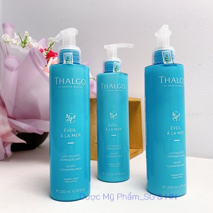 Sữa rửa mặt, tẩy trang Thalgo 200ml/500ml - Velvet Cleansing Milk (mẫu 2022)