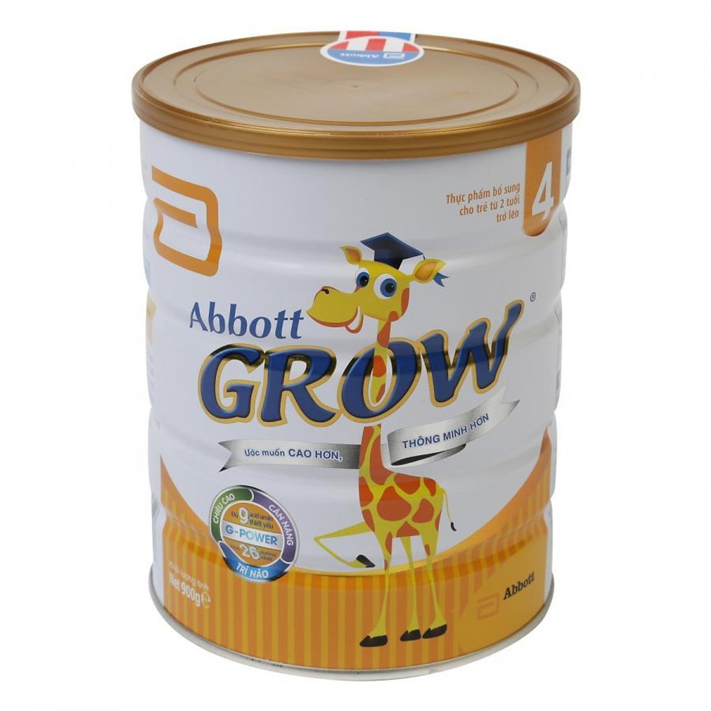 Sữa Bột Abbott Grow 4 900g (Cho Bé Từ 2 Tuổi Trở Lên)