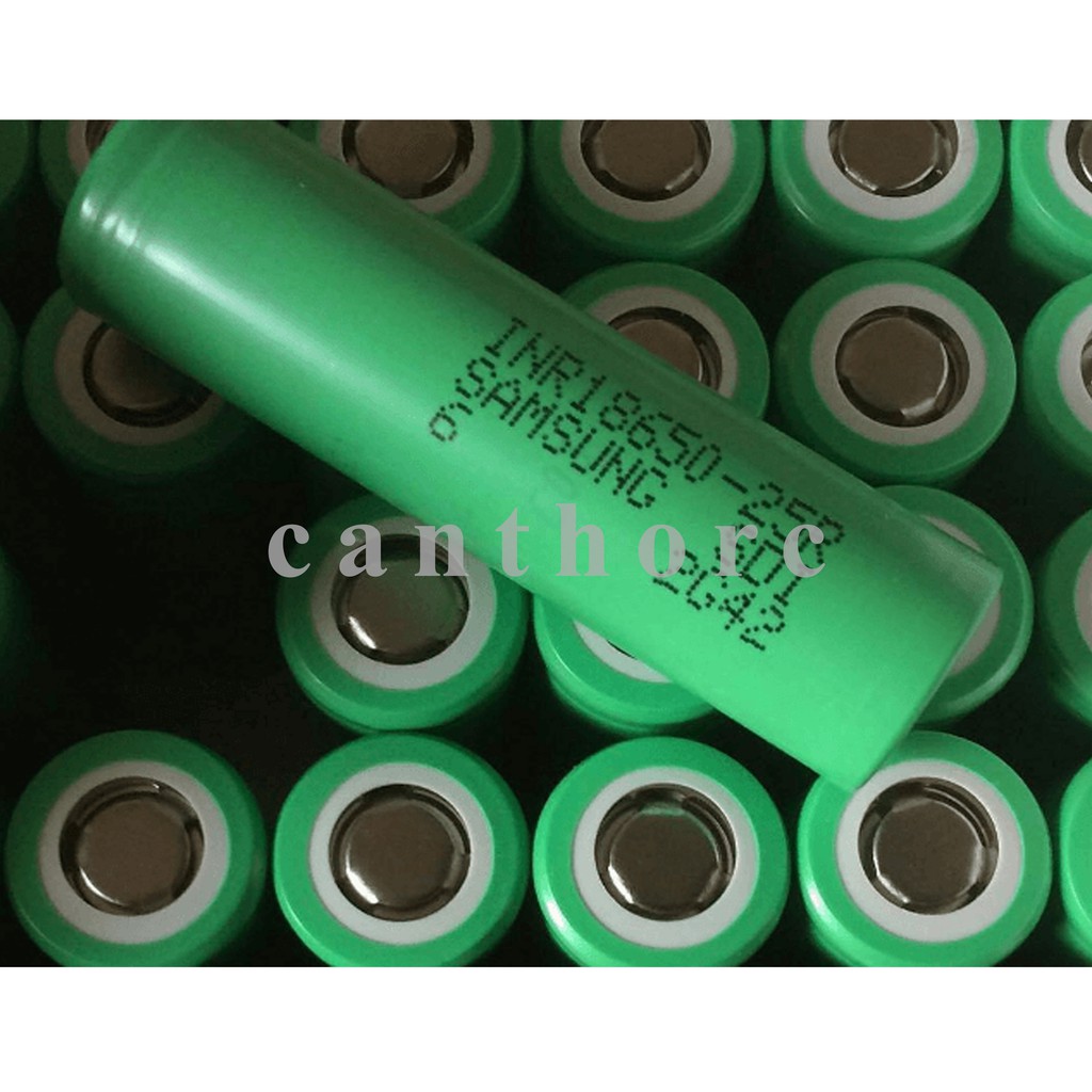 Cell pin 18650 Samsung 25R 2500mah xả 20a - Hàng chuẩn