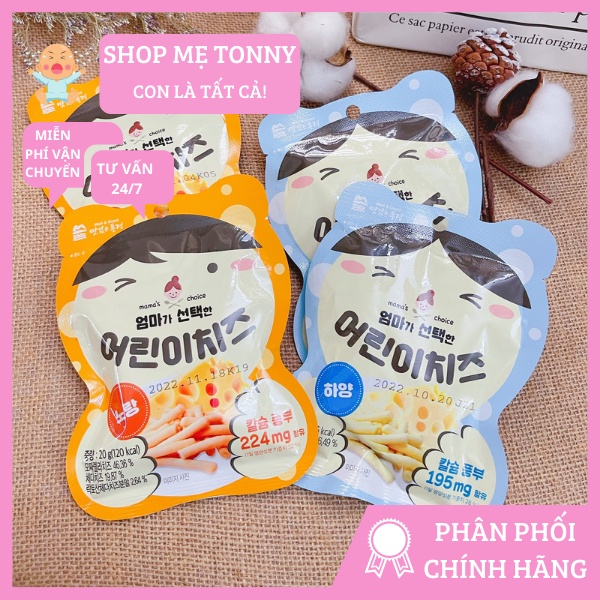 Phô mai sấy lạnh hình que cho bé từ 8 tháng tuổi Mom's Choice