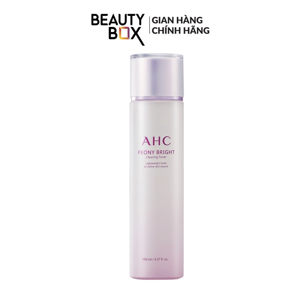 Nước Cân Bằng Làm Sáng Da AHC Peony Bright Clearing Toner 150ml