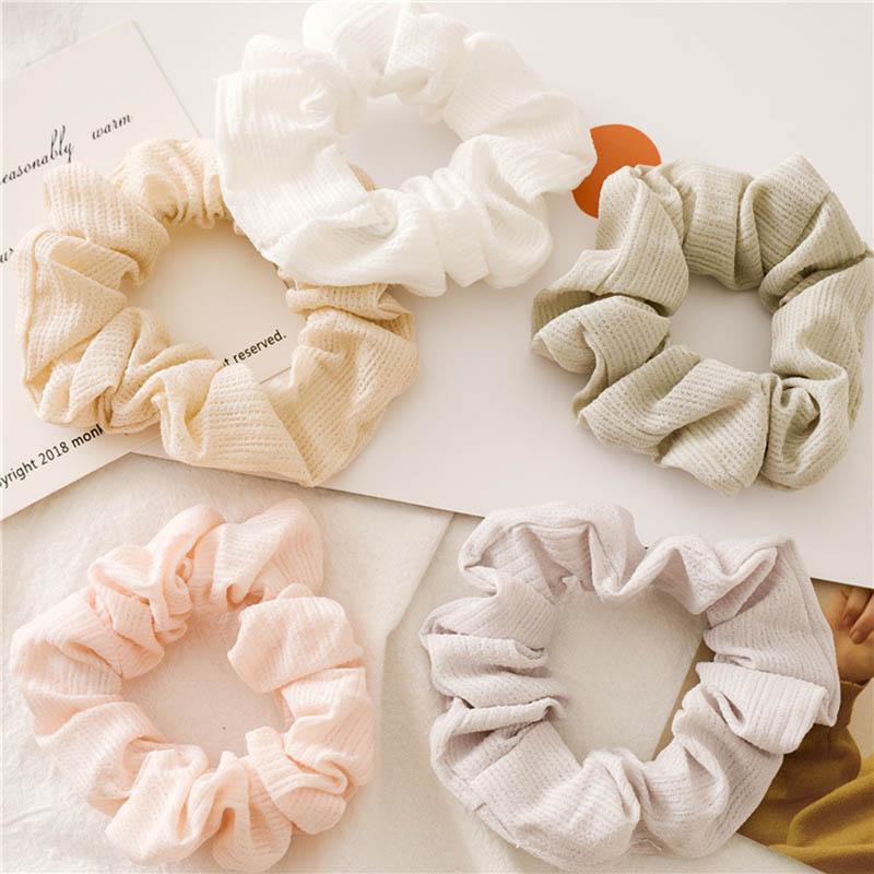 Sale 70% Dây cột tóc co dãn màu trơn thời trang,  Giá gốc 20,000 đ - 84B82