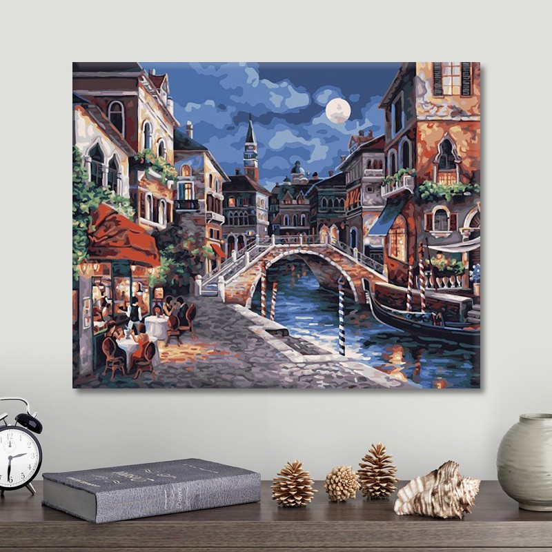 Tranh sơn dầu số hóa tự tô màu theo số - TRỌN BỘ TRANH VỀ PHONG CẢNH CỰC ĐẸP | BigBuy360 - bigbuy360.vn