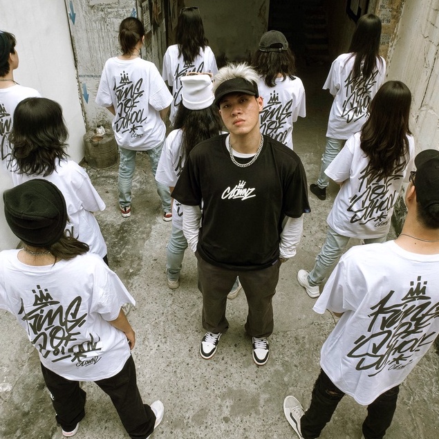 [FULLTAG CHÍNH HÃNG] Áo thun tay lỡ unisex ClownZ King of School T-shirt form rộng, chất cotton | BigBuy360 - bigbuy360.vn