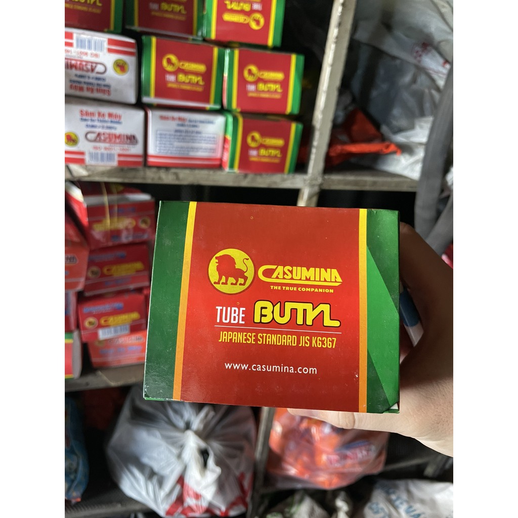 Ruột Săm Xe Máy Casumina Cao Su Butyl - Chỉ Đỏ | Kín Khí Cao, Chịu Nhiệt Độ, Tiết Kiệm Nhiên Liêu | Ba Phi Shop