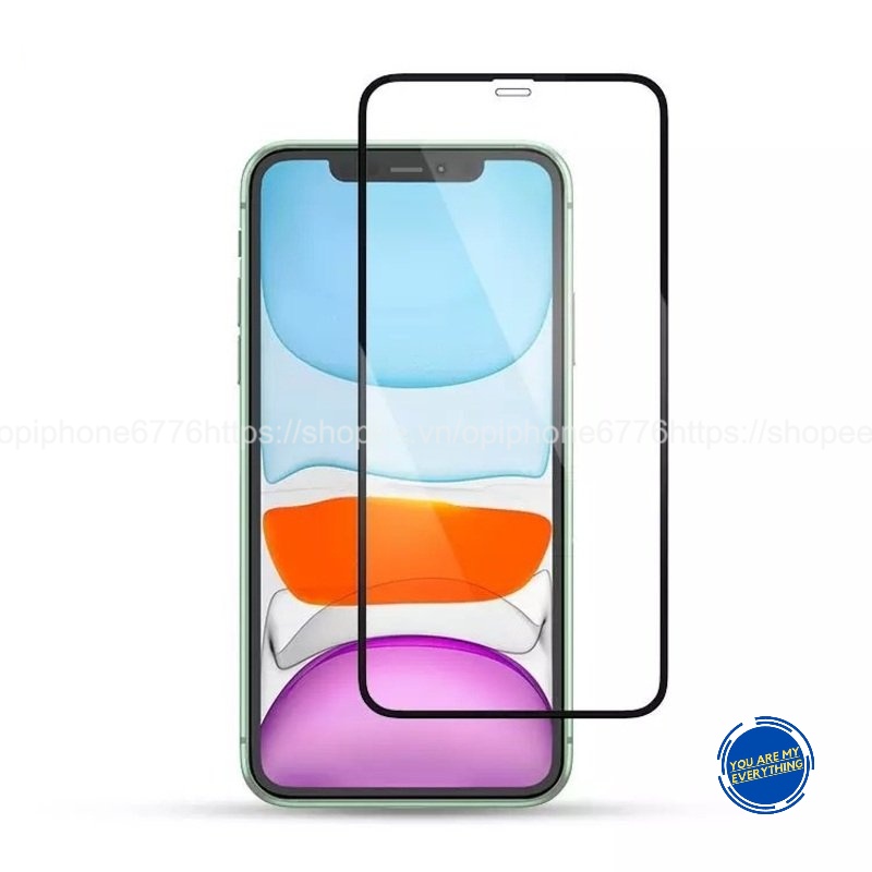 Kính cường lực dán Full màn hình 6/6s/6plus/6s plus/7/8/7plus/8plus/x/xs/xs max/11/11/12/13/pro/promax