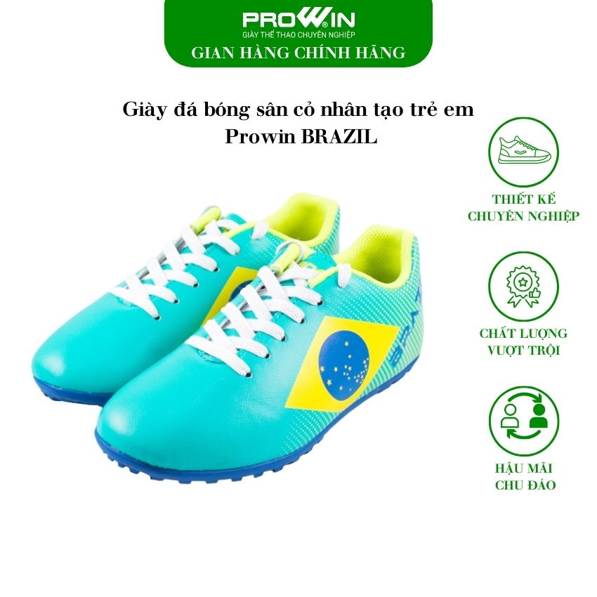 Giày đá bóng sân cỏ nhân tạo trẻ em Prowin Brazil