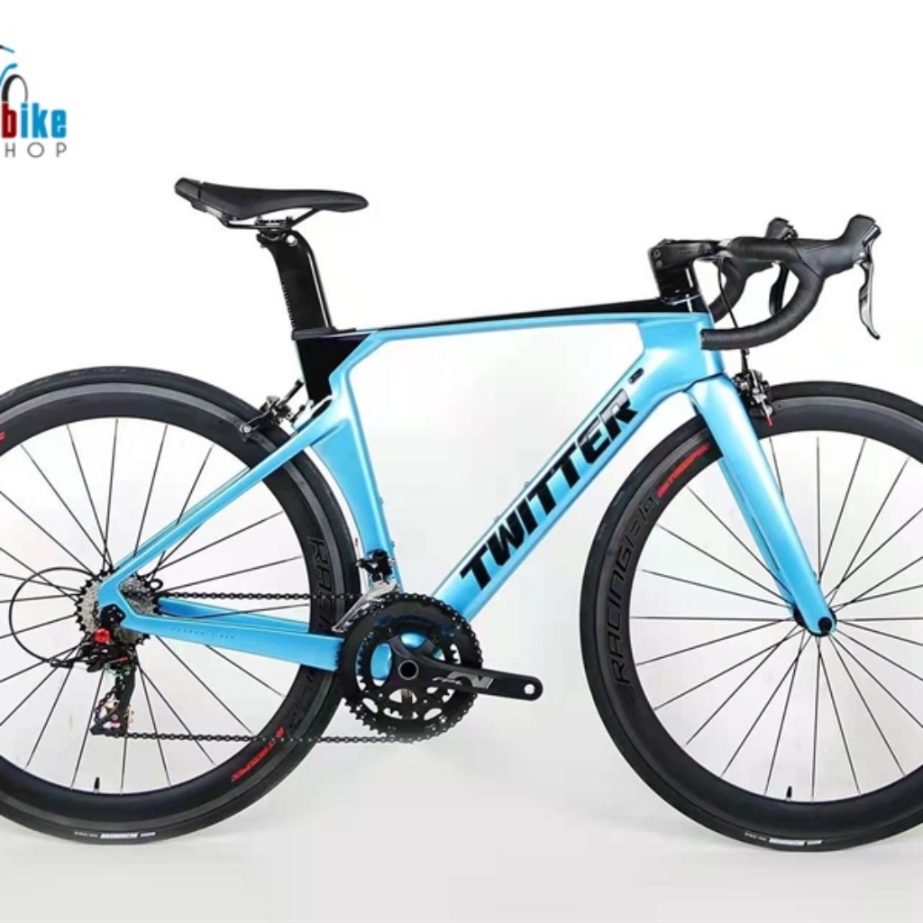 Xe đạp thể thao tay cong Twitter R5 Shimano Claris R2000 2022 Xanh dương