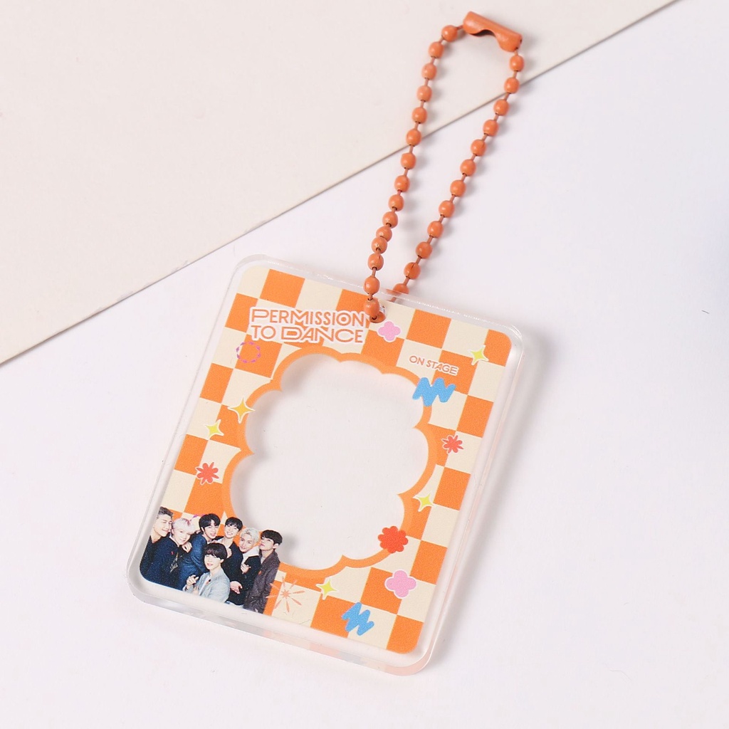 Móc Khóa Khung Ảnh Nhóm Nhạc Kpop Bts Blackpink Aespa En Twice Sk