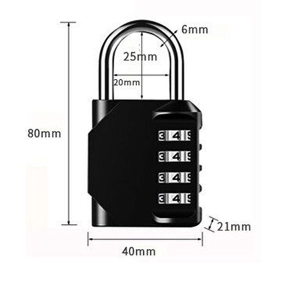 LEISURE Bộ Ổ Khóa 4 Chữ Số Chống Thấm Nước Cho Hộp Thư