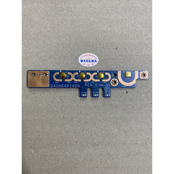 Board công tắc mở nguồn laptop Sony Vaio SVE14 SVE141