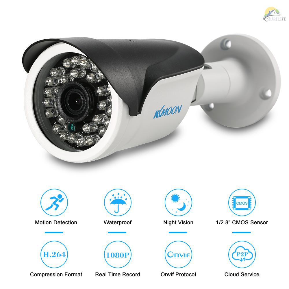 Camera Ip Wifi Kkmoon 1080p Hd 2.0mp 3.6mm 1 / 2.8 "Cmos P2P Onvif 36