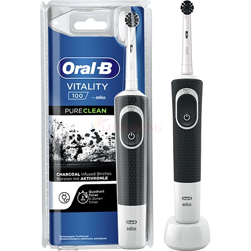 Bàn chải điện Oral-B Vitality 100 Pure Clean (Vỏ nhựa) - Hàng nhập khẩu