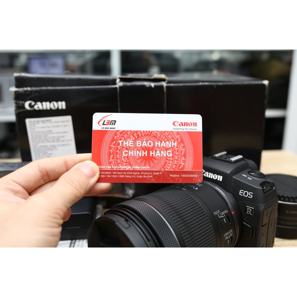 MÁY ẢNH CANON EOS RP +NGÀM +RF 24-105mm F4-7.1 IS STM - HÀNG CHÍNH HÃNG