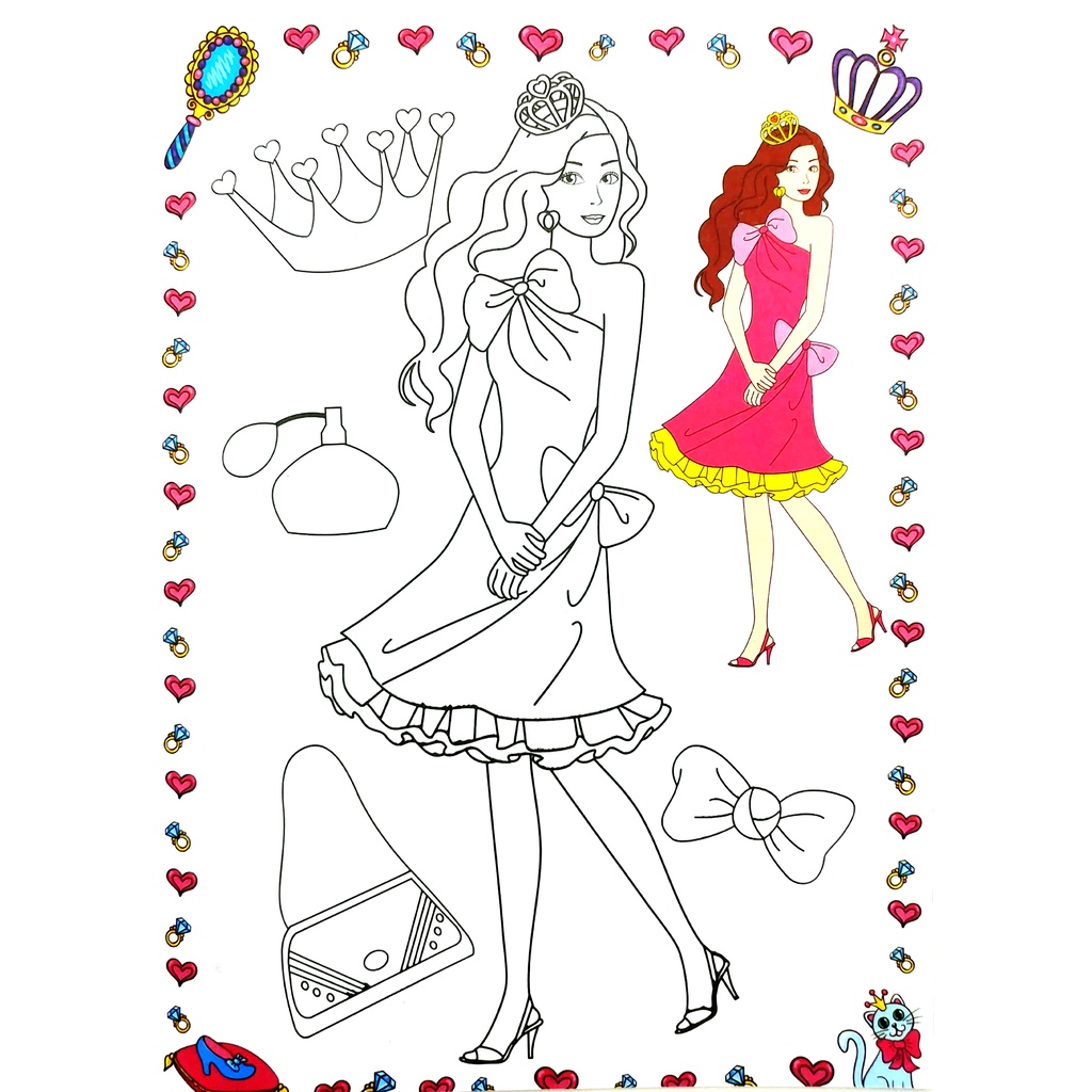 Sách Tô Màu Công Chúa Xinh Đẹp - Tập 7