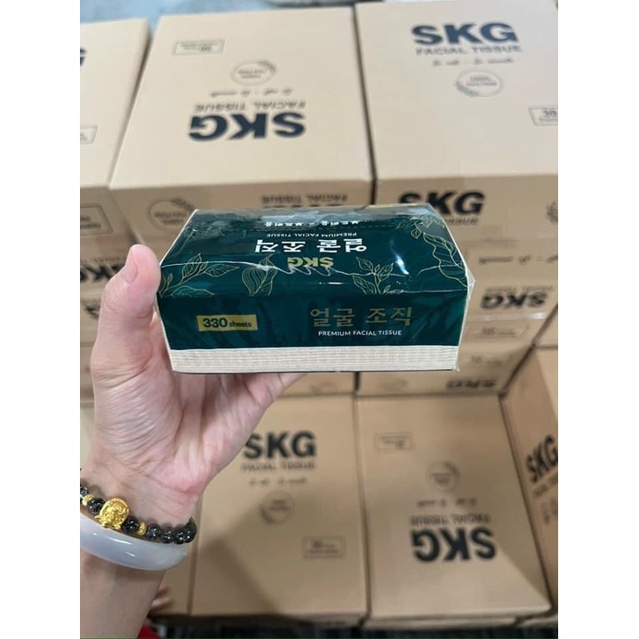 ( Loại 1 ) Gói Giấy Ăn Gấu Trúc Hàn Quốc SKG 330 Tờ với 3 Lớp Tự Nhiên - Giấy ăn rút Cao Cấp