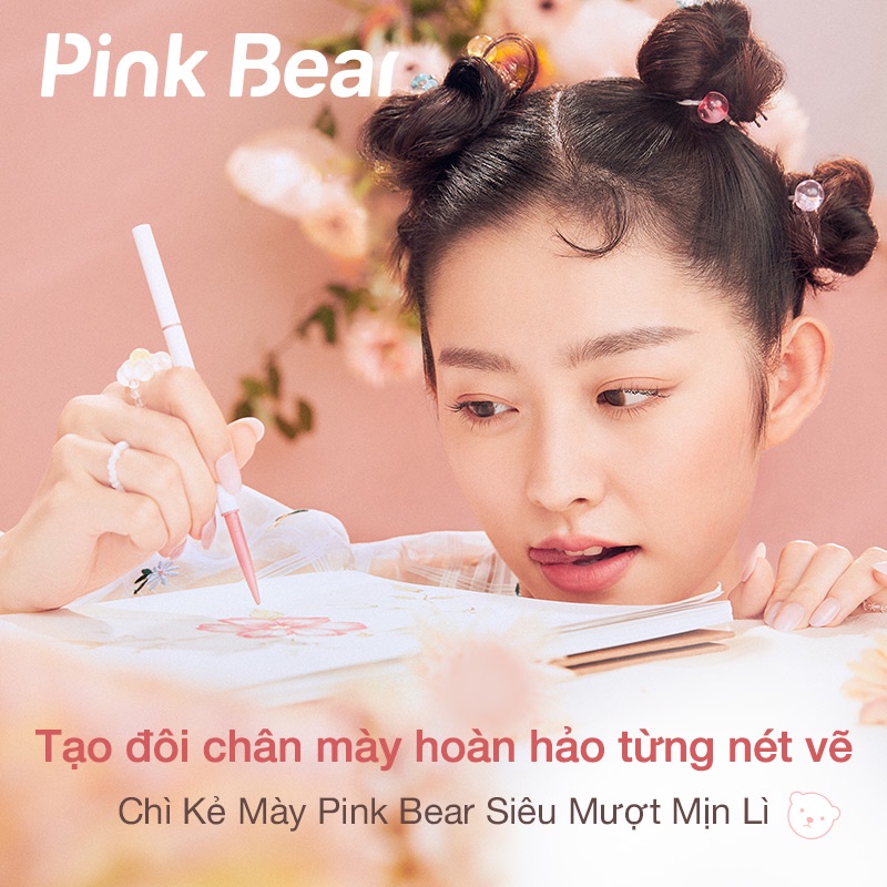 Chì kẻ lông mày Pink Bear màu lì siêu mịn mượt 5 màu tùy chọn 0.03g | BigBuy360 - bigbuy360.vn