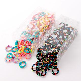 Hộp 100 Dây Thun Cột Tóc 3cm Cho Bé Gái