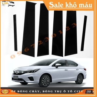 Ốp Bóng Chầy, Bóng Trụ Cửa Xe Honda City 2021 Tráng Gương