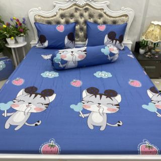 BỘ DRAP COTTON HÀN QUỐC 4 MÓN 100% COTTON