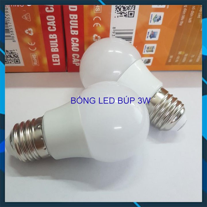 Bóng Đèn Búp Trụ Công Suất 3W Ánh Sáng Trắng, Vàng