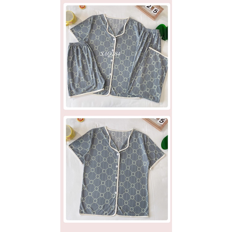 PIJAMA NỮ (KHÔNG MẶC BẦU ) Mặc Nhà SAQ284 set 3 món