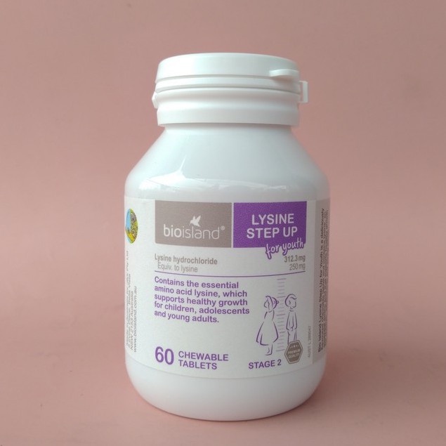 Bột Hỗ Trợ Tăng Chiều Cao Bio Island Lysine Starter Cho Trẻ Dưới 6 Tuổi Úc