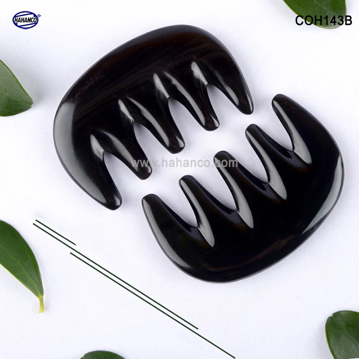Lược sừng 5 răng đen thần thánh  Massa đầu giúp lưu thông máu