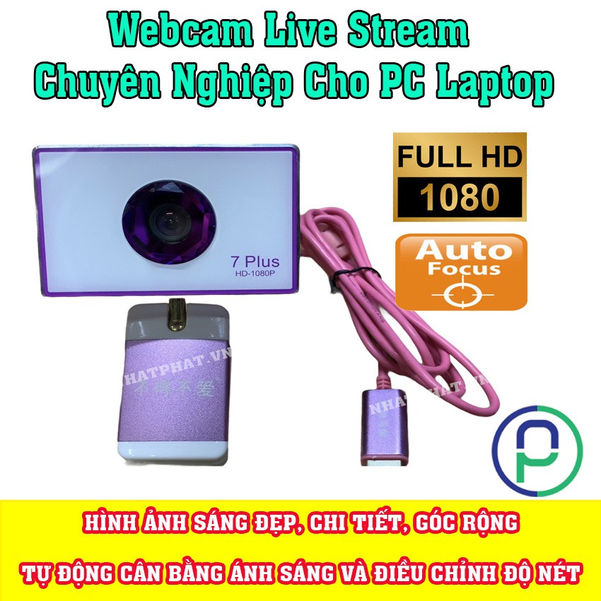 Webcam dahuaz3 7 plus full hd 1080p sắc nét dùng cho máy tính laptop