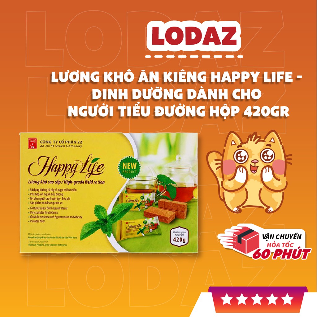 Lương khô ăn kiêng giảm cân Happy Life hộp 420gr