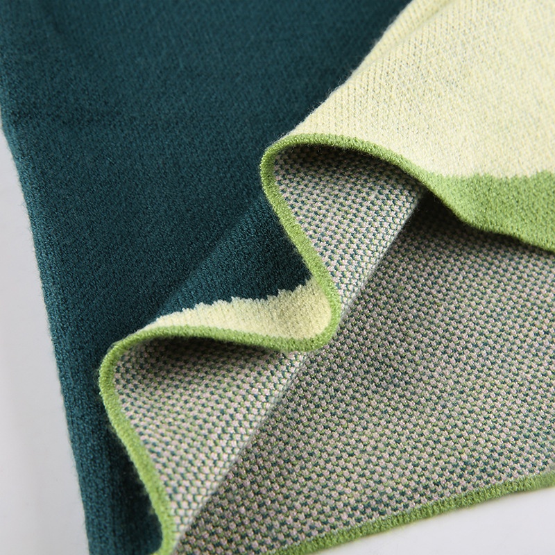 Đầm Dệt Kim Cổ Polo Phối Màu Thời Trang Cho Nữ