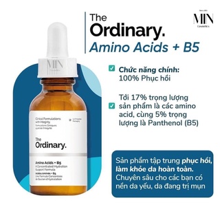 Tinh chất hồi phục cấp nước The Ordinary Amino Acids + B5 Serum 30ml - The Ordinary