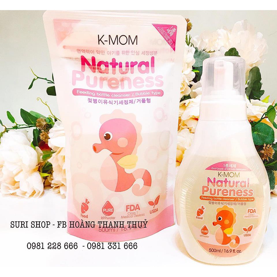 Nước rửa bình K-MOM dạng túi - 500ml