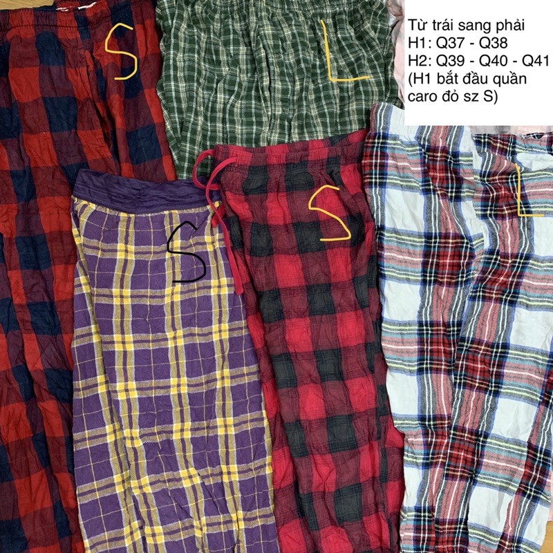 🔥 RẺ NHẤT SHOPEE🔥 QUẦN FLANNEL CARO NAM NỮ