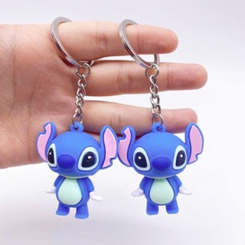 Móc Khóa Stitch Xanh Dễ Thương Bằng Silicon ♡ Móc Treo Chìa Khóa, Cặp, Balo, Điện Thoại Siêu Xinh - xa_bong_organic