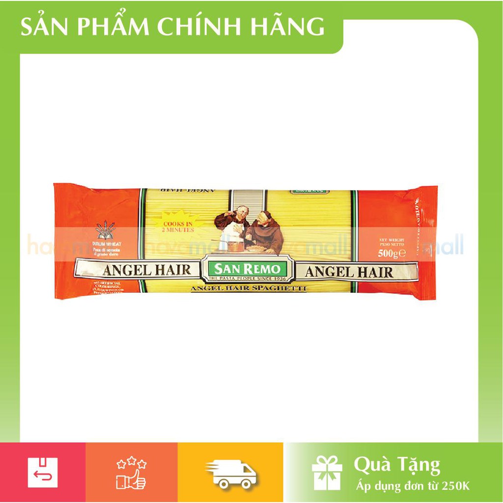 Mì Angel Hair San Remo Số 9 Gói 500G