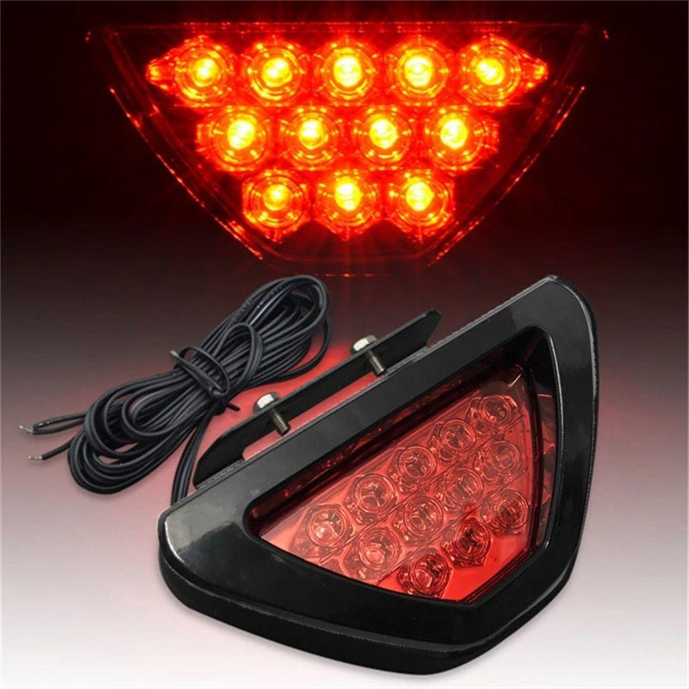 Đèn Led Tín Hiệu Hình Tam Giác 12 Bóng F1 Gắn Đuôi Xe Chuyên Dụng