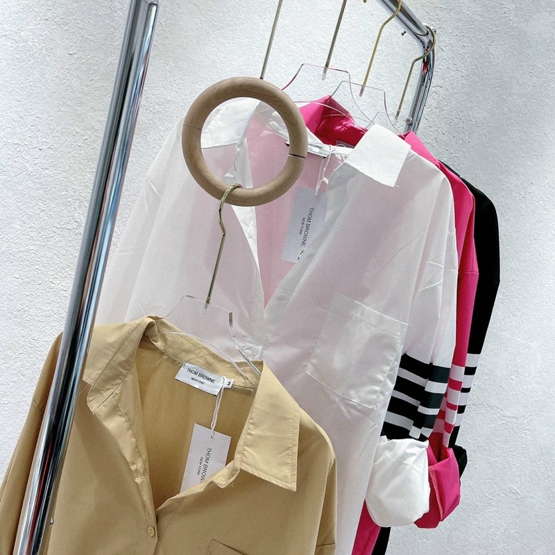 Áo sơ ki thom dáng dài