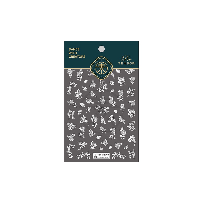 Miếng Dán Trang Trí Móng Tay Họa Tiết Núi Hoa TS-1564