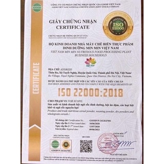 Bột ngũ cốc dinh dưỡng MINMIN