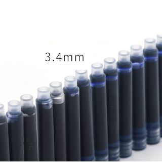 Combo 20 Ống mực bút máy các màu đầu mở to/nhỏ dài 5cm