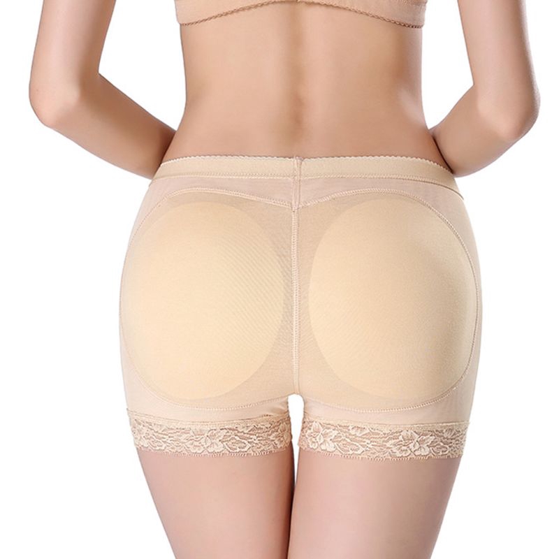 HAN❀ 1pc Womens Breathable Mesh Mid Rise Butt Lifter Underwear Seamless Body Shaper Boyshort